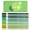 12 Green Colored Pencils Oil Based Pre-sharpened Wooden Colored Pencil Set for Adults Coloring Books Drawing Sketching Art Supplies, No Duplicates